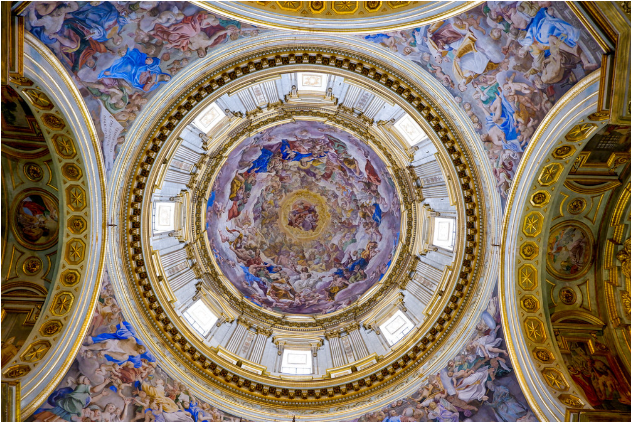 Cupola con affreschi