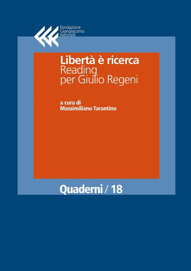 Libertà è ricerca
Reading per Giulio Regeni
