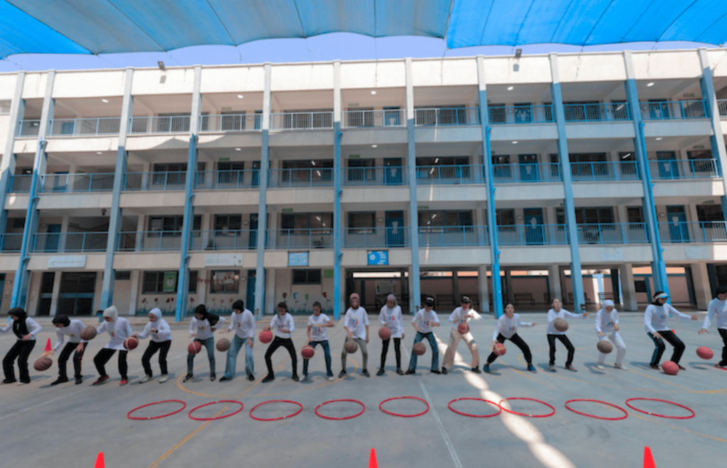Una scuola di Gaza prima della guerra