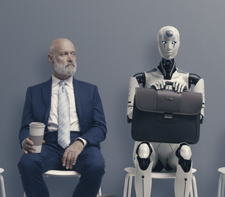 Un'immagine satirica creata dall'intelligenza artificiale