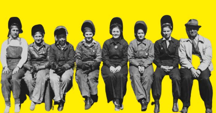 Donne riconvertite nell'industria bellica durante la Prima Guerra Mondiale