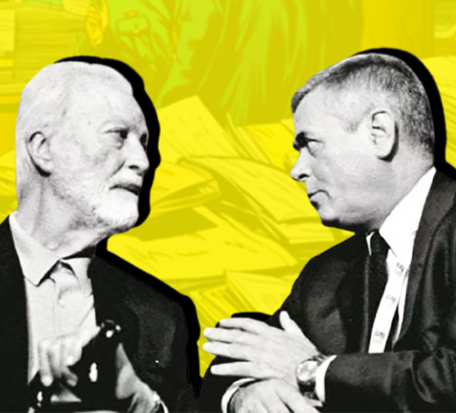 Eugenio Scalfari ed Ezio Mauro