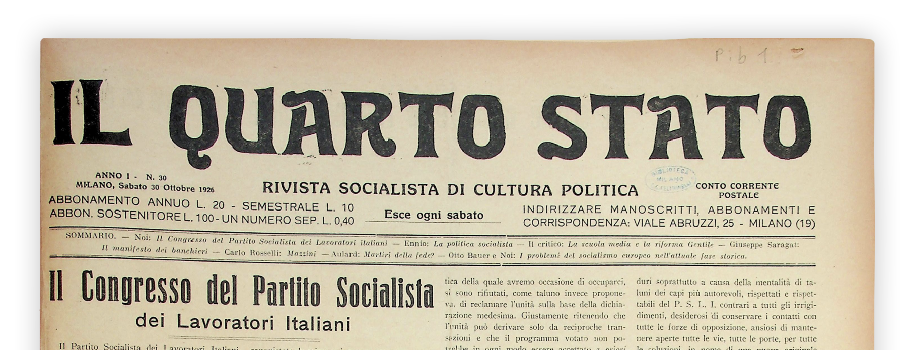 La critica socialista che sfidò il regime